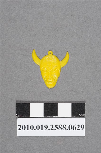 黃色人物頭像造型尪仔仙 (共2張)