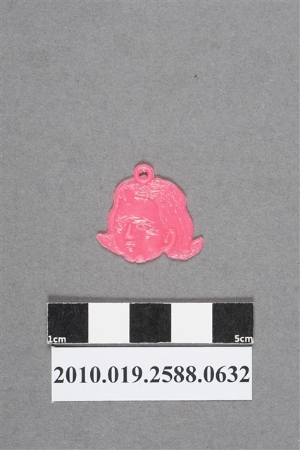 粉紅色女性頭像造型尪仔仙 (共2張)