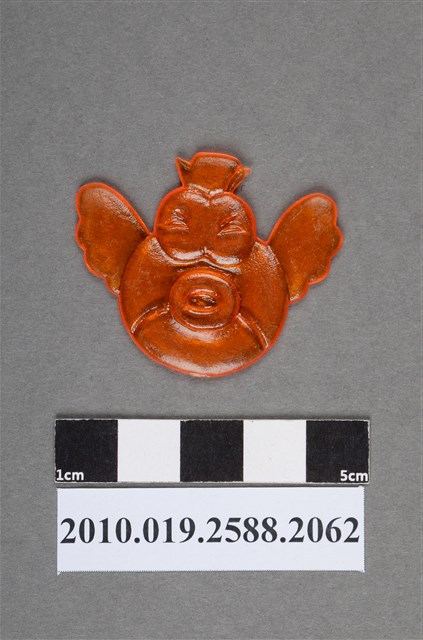 橙色魚型尪仔仙 (共2張)