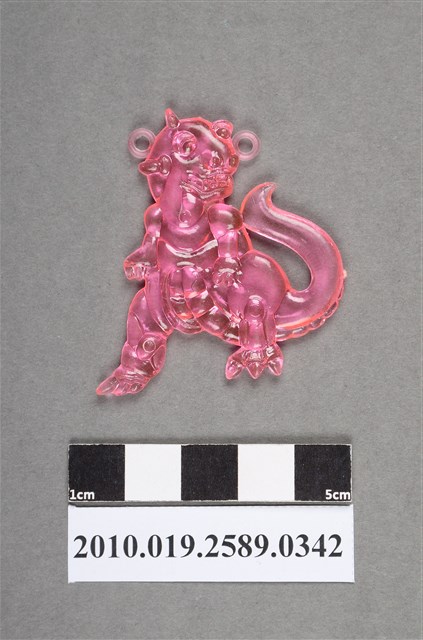 粉紅色恐龍型尪仔仙 (共2張)