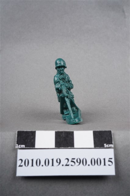 綠色機槍兵造型玩具士兵 (共9張)