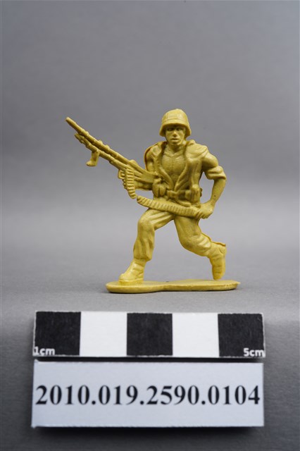 黃色機槍兵造型玩具士兵 (共9張)