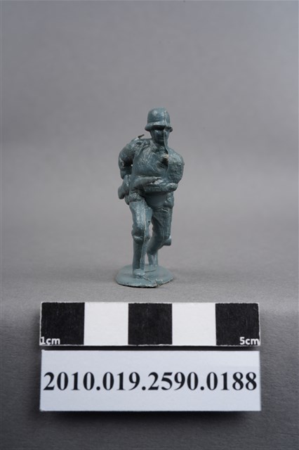 藍綠色步兵造型玩具士兵 (共9張)