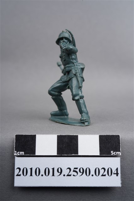 藍綠色步兵造型玩具士兵 (共9張)