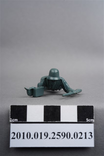 藍綠色步兵造型玩具士兵 (共9張)