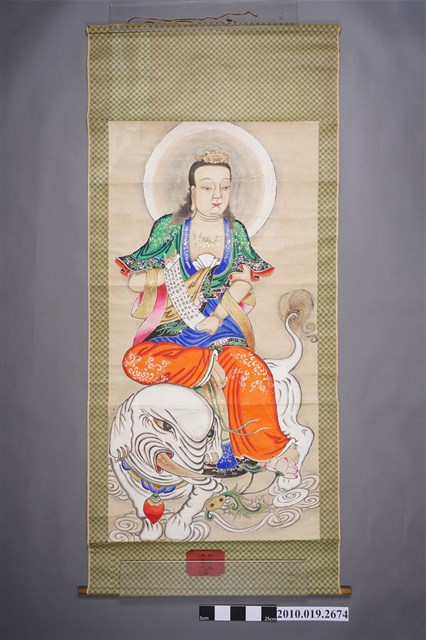 普賢菩薩功德畫掛軸 (共2張)