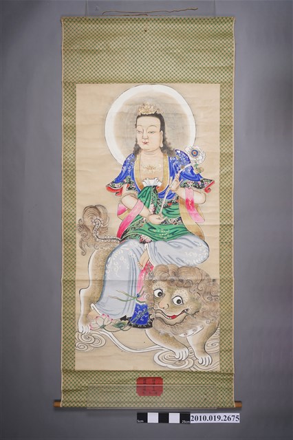 文殊菩薩功德畫掛軸 (共2張)