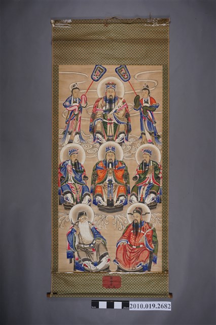 玉皇大帝與眾神功德畫掛軸 (共2張)