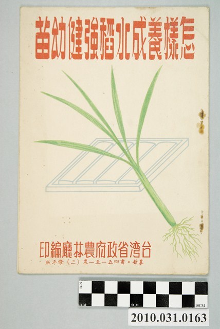 臺灣省政府農林廳編《怎樣養成水稻強健幼苗》 (共32張)