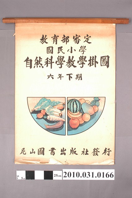 尼山圖書出版社印行《國民小學自然科學教學掛圖》六年級下學期用 (共4張)