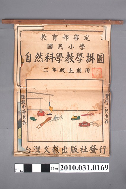 台灣文教出版社印行《國民小學自然科學教學掛圖》二年級上學期用 (共4張)