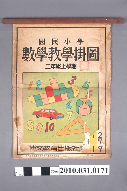 博文教育出版社印行《國民小學數學教學掛圖》二年級上學期用 (共4張)