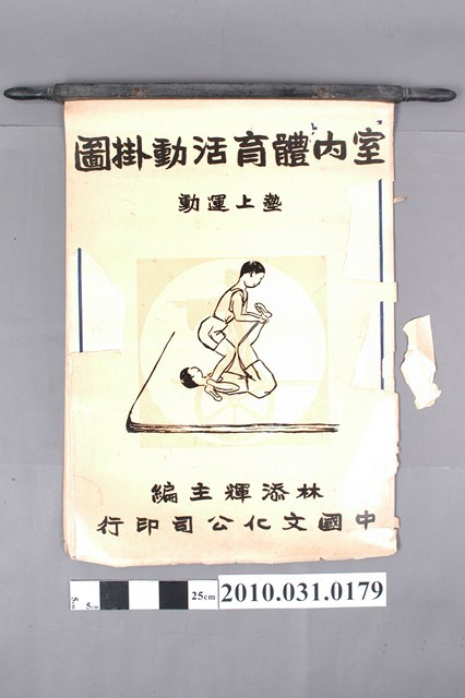 林添輝主編《室內體育活動掛圖》墊上運動 (共4張)