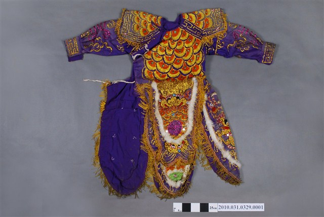 八家將一件式紫色長袖法服 (共2張)