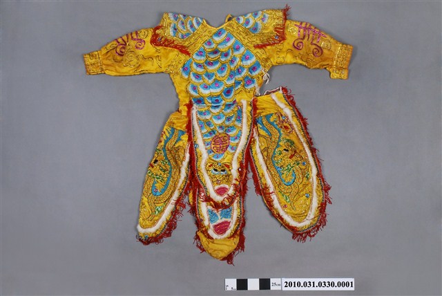 八家將一件式黃色長袖法服 (共2張)