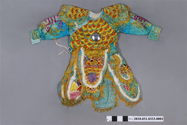 八家將一件式藍色長袖法服 (共2張)