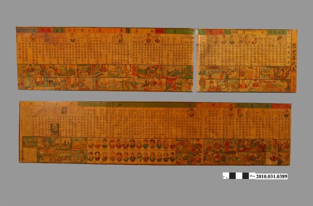 教學用中國史年表1組3片 (共4張)