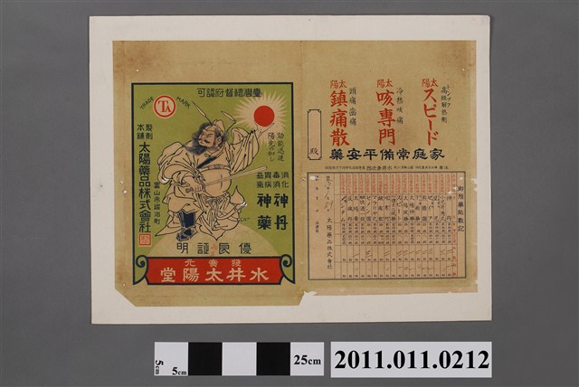 太陽堂藥品株式會社製消化毒消胃病益氣神丹神藥寄藥包 (共2張)