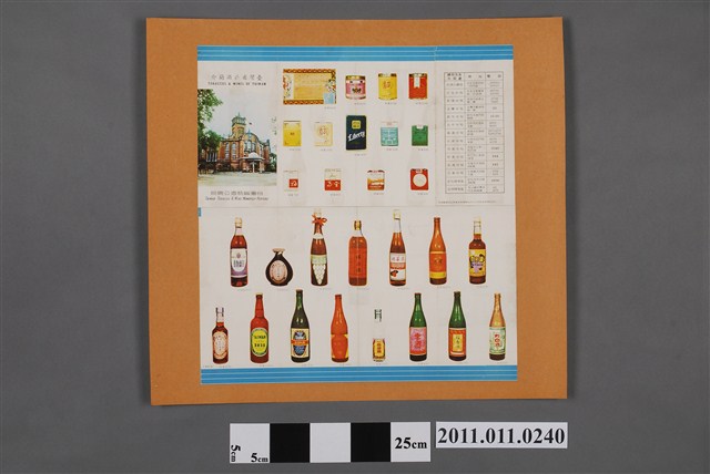臺灣省菸酒公賣局製臺灣省菸酒簡介單 (共2張)
