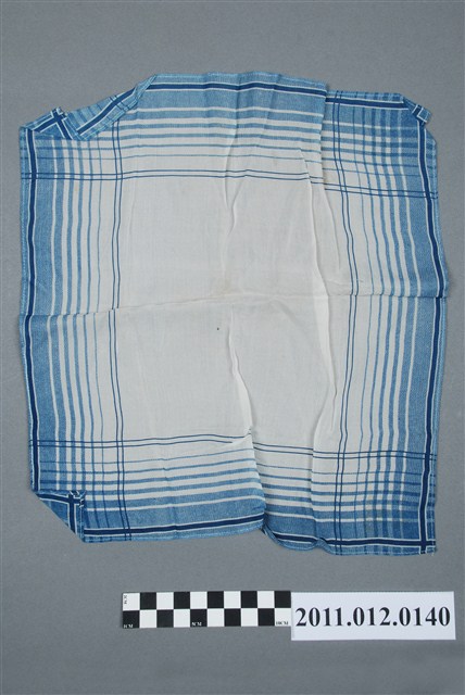 白底藍線手帕 (共2張)