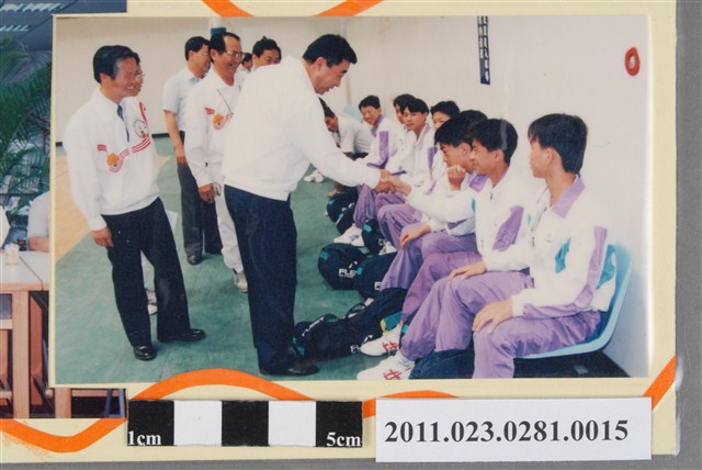 臺中縣縣長廖了以探視選手照 (共1張)