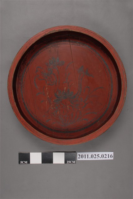 朱漆圓形大果盤 (共4張)