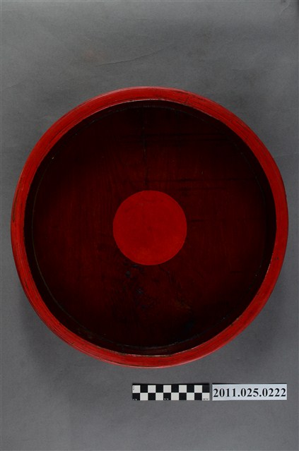 朱漆圓形小果盤 (共4張)