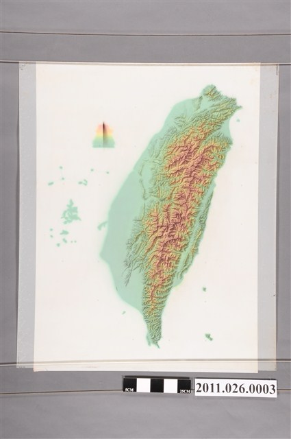 吳信政編輯臺灣衛星影像臺灣地形圖 (共2張)