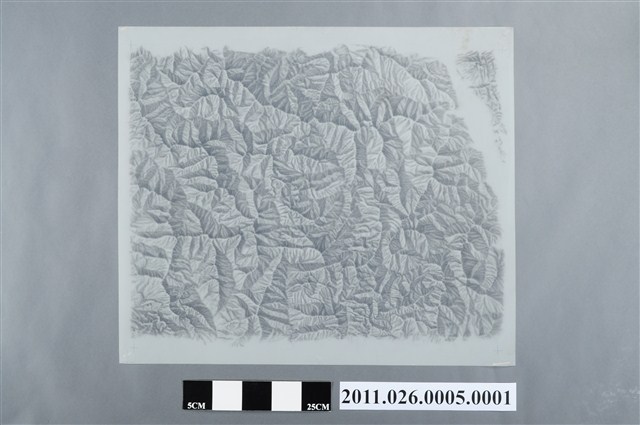 吳信政編輯臺灣衛星影像臺灣地形圖局部之一 (共2張)