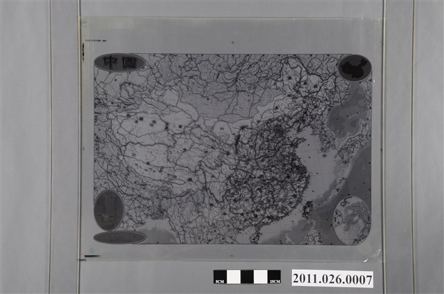 吳信政編輯〈中國城市鐵路地圖〉黑色色版 (共2張)