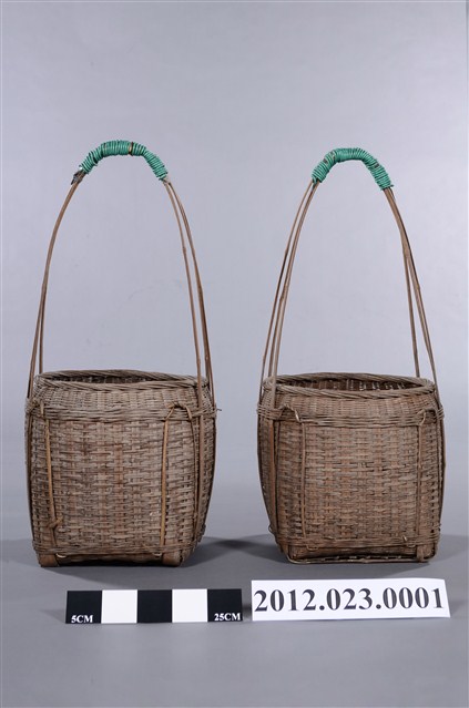 竹編提籃一對 (共9張)