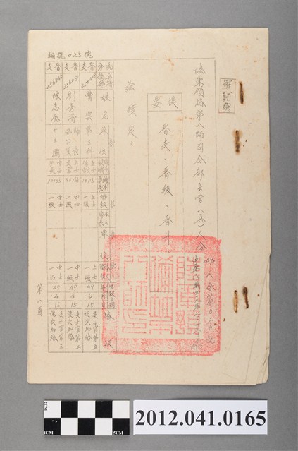 民國49年陸軍預備第八師司令部士官(兵)人令 (共2張)