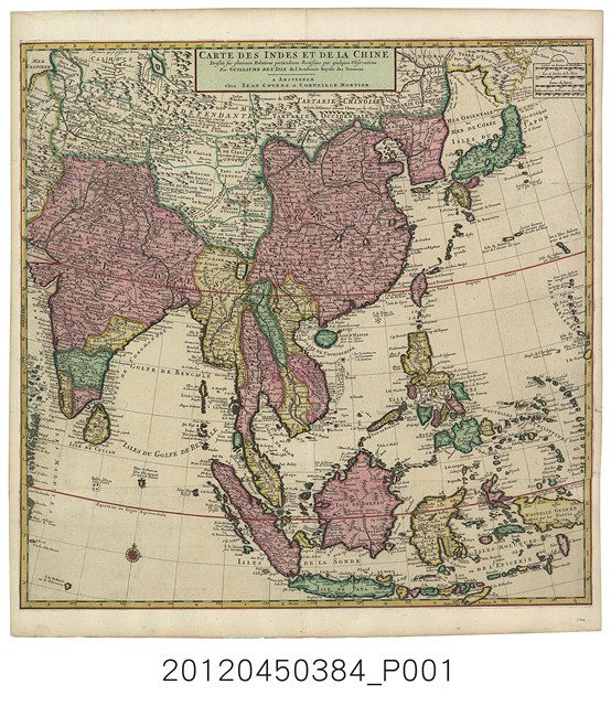 Guillaume de L'Isle〈印度與中華地圖〉 (共2張)