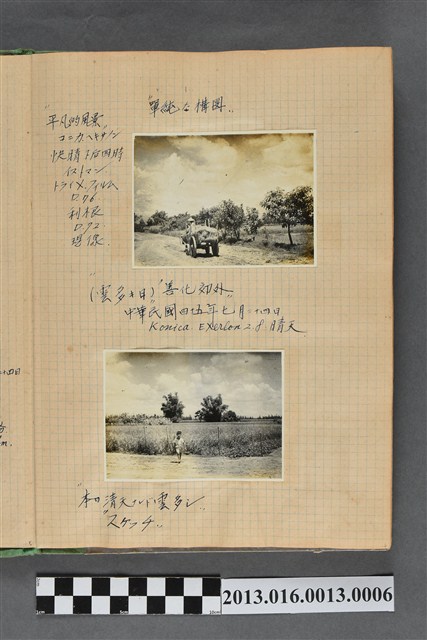 民國45年7月24日鄉間景色與人物風景照2張 (共2張)