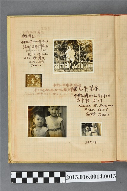 民國45年陳新平獨照與陳至平兄弟合照4張 (共2張)