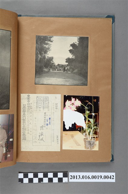 風景剪報與花朵靜物照與車票 (共1張)