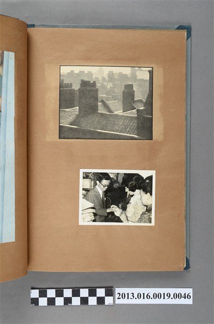 建築風景剪報與男女合照 (共1張)