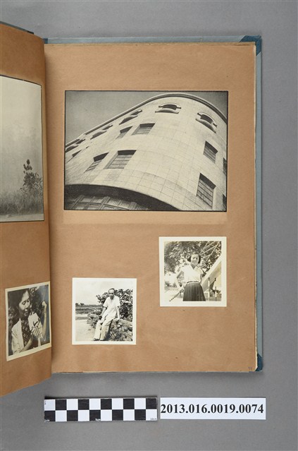 建築物剪報與陳崧波獨照與陳崧波女兒獨照 (共1張)