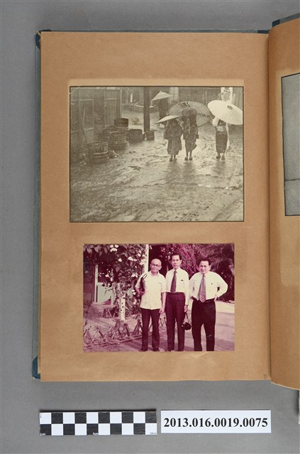 風景剪報以及陳崧波與兩名男子合照剪報 (共1張)