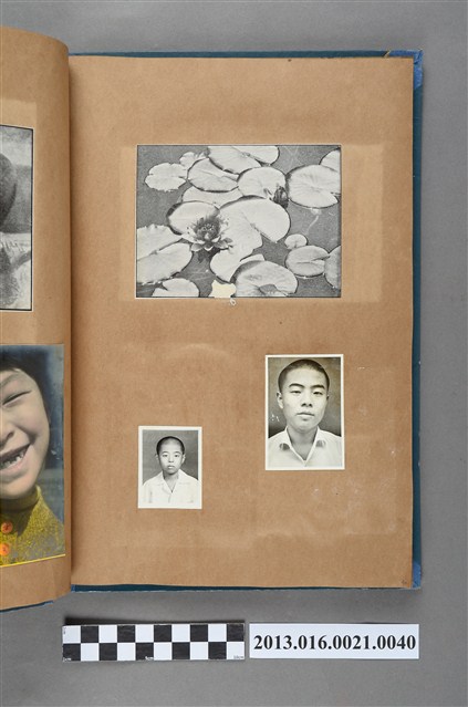 睡蓮剪報、男童大頭照與少年大頭照3張 (共4張)