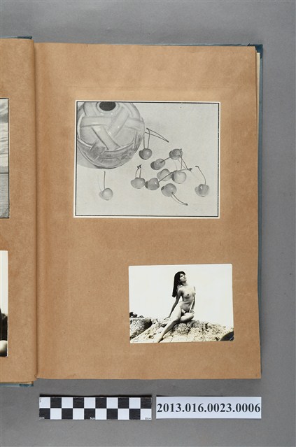 櫻桃靜物剪報與裸女照 (共1張)