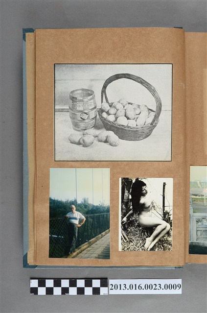 馬鈴薯靜物剪報以及陳崧波與裸女照共3張 (共1張)