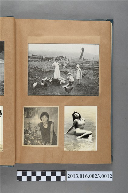 農家與女子剪報與裸女照共3張 (共1張)