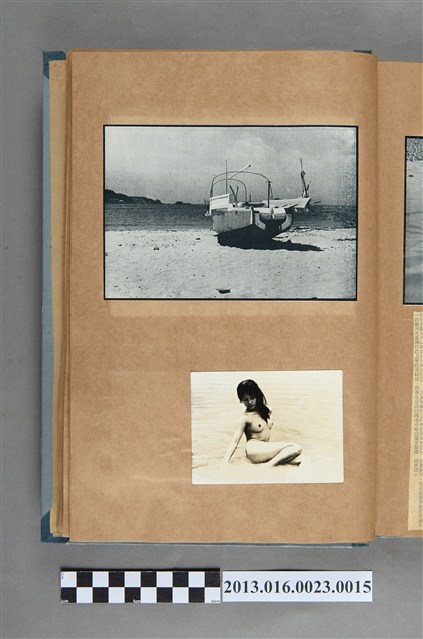 船隻剪報與裸女照 (共1張)