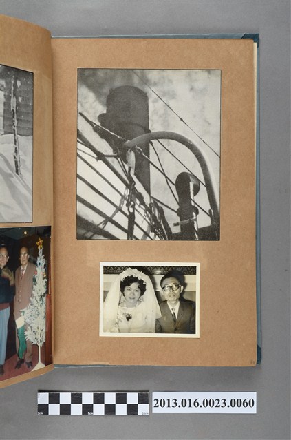 船體結構剪報與結婚照 (共1張)