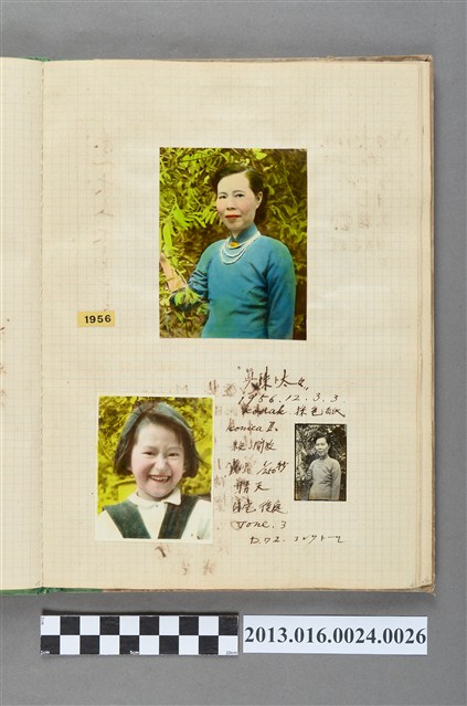 民國45年12月3日陳崧波妻子女童獨照共3張 (共1張)