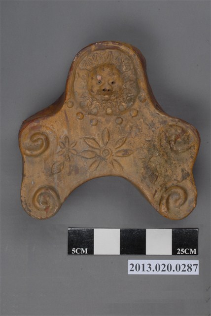 南投窯獸面雲紋鬼瓦 (共4張)