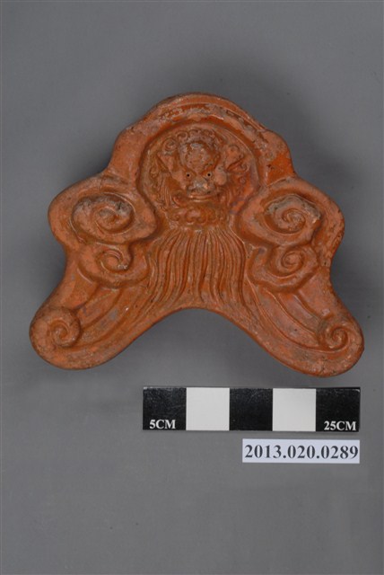 南投窯獸面雲紋鬼瓦 (共4張)