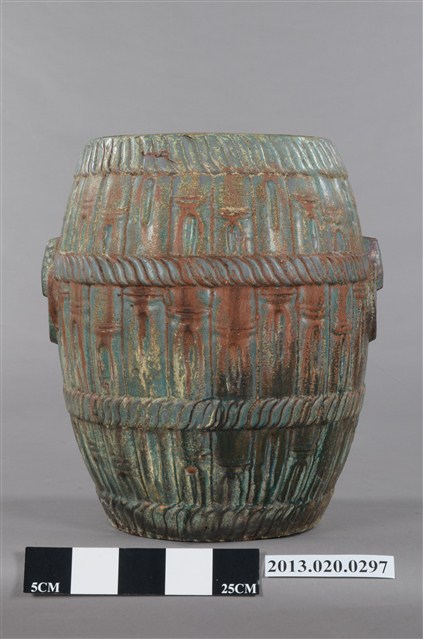 大甲東窯仿綁竹陶鼓凳 (共5張)