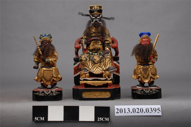 木刻包公及康趙元帥神像 (共4張)